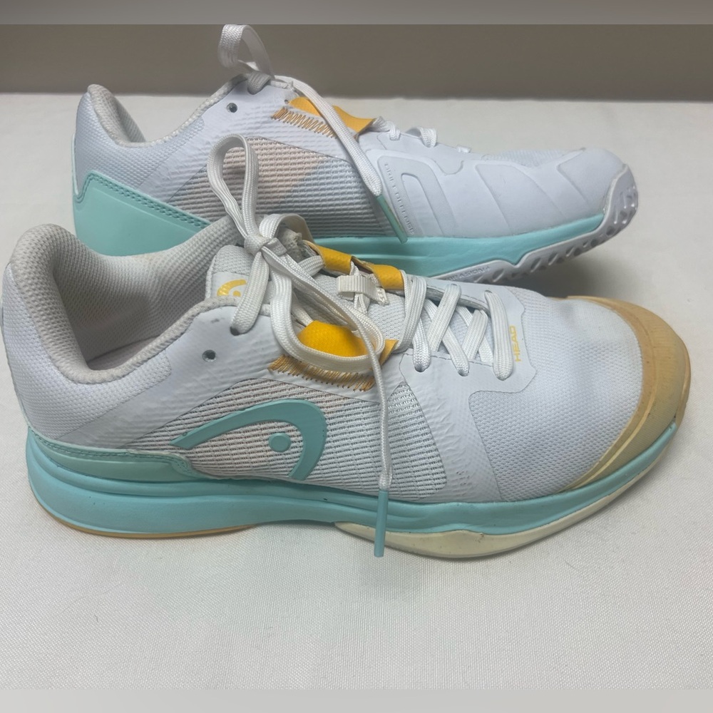NWOT Head Sprint 3.5 Racquet Sneakers. White and Mint. 6.5 US